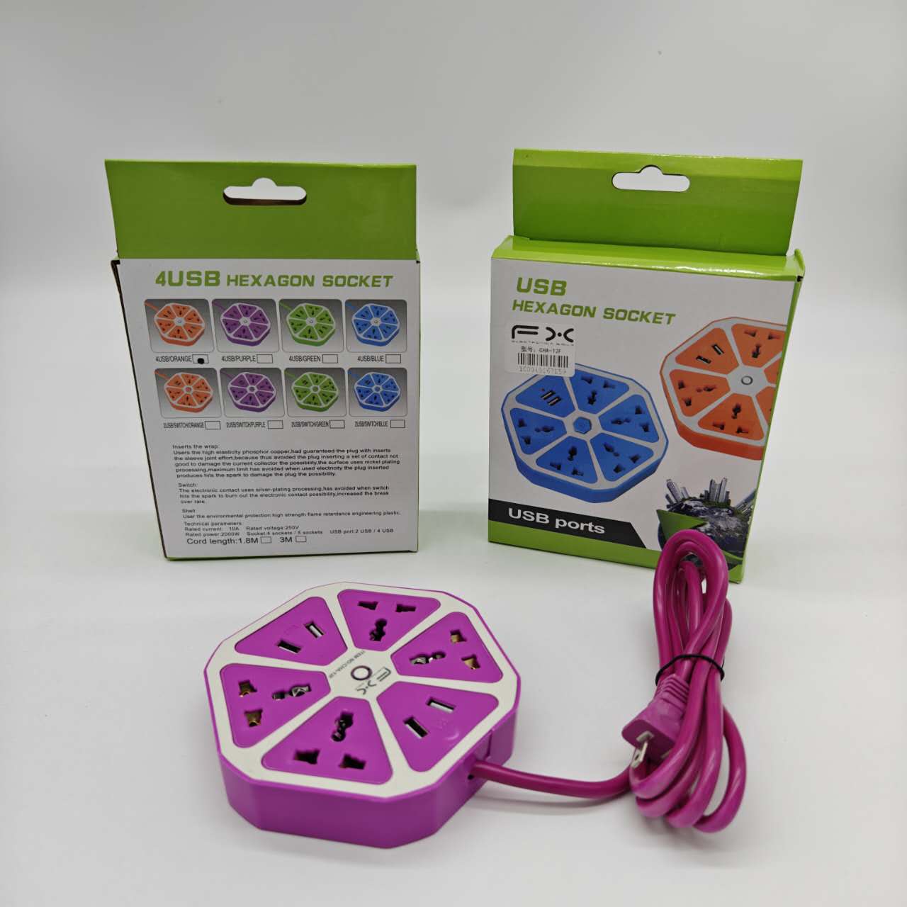 CHA-12F REGLETA 4+4USB