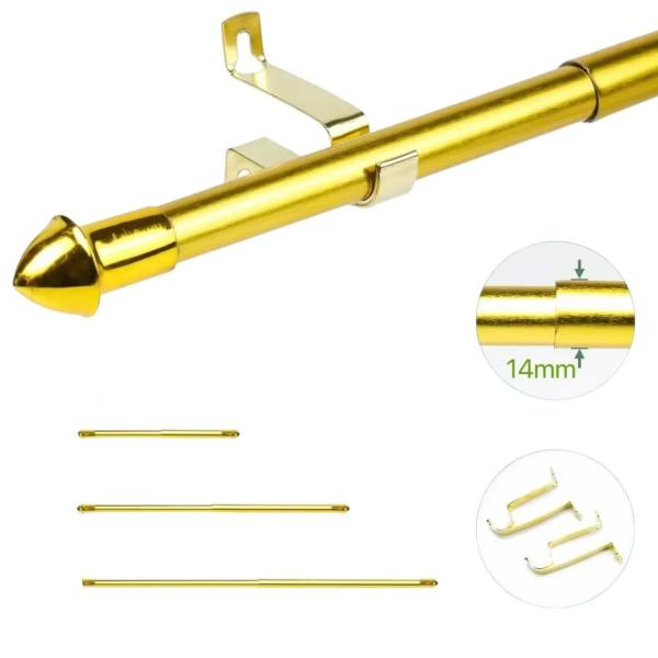 FXY-237 1.2m FI.PALO DE CORTINA 71cm-122cm DORADA