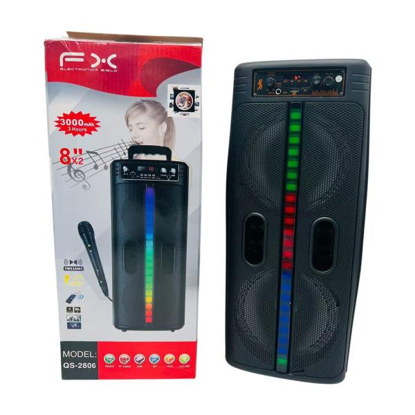 QS-2806 BOCINA #8*2 BLUETOOTH