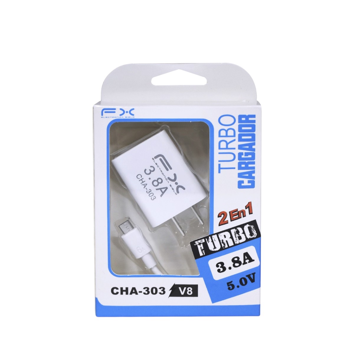 CHA-303 CARGADOR COMPLETO V8 3.8A