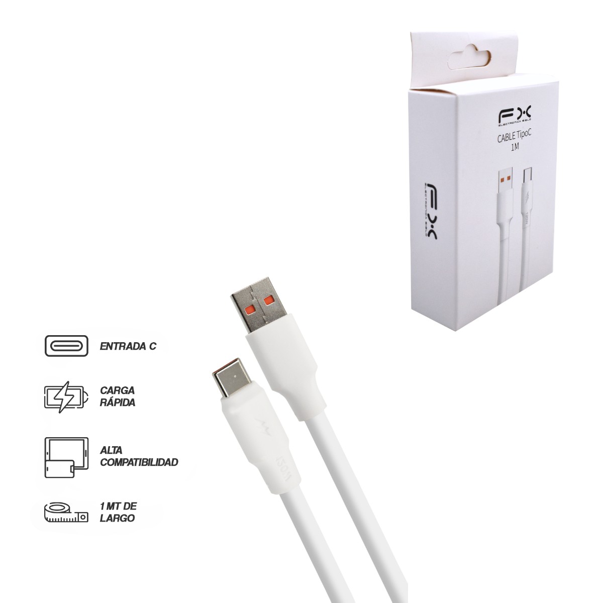 WIR-C01 CABLE USB/TIPO C 1M