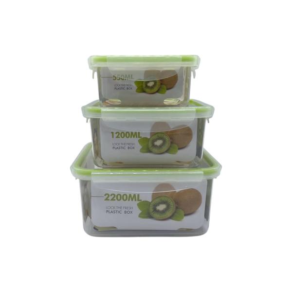 FXY-686 SET DE CANTINA CUADRADA 3PCS