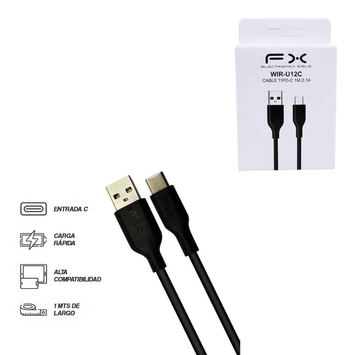WIR-U12C CABLE DE TIPO-C 1m