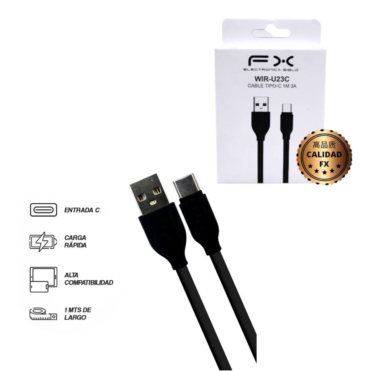 WIR-U23C CARGADOR DE IPHONE 1m