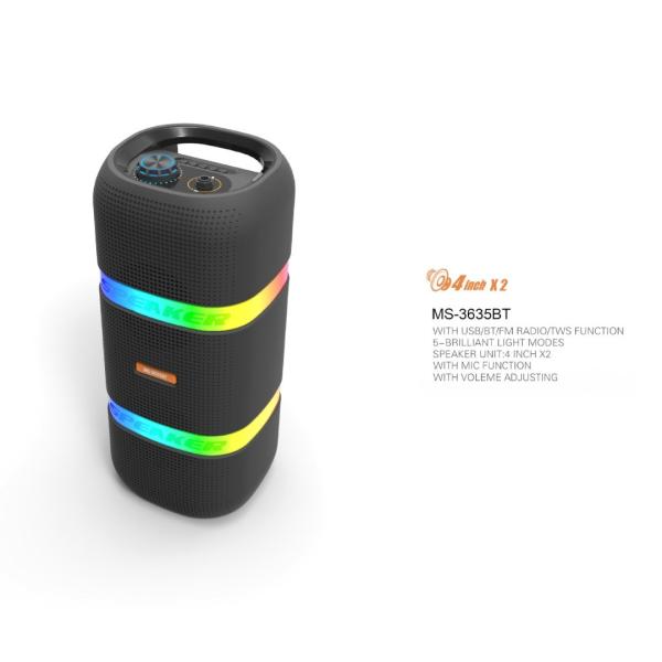 MS-3635BT BOCINA RGB #4*2 BLUETOOTH