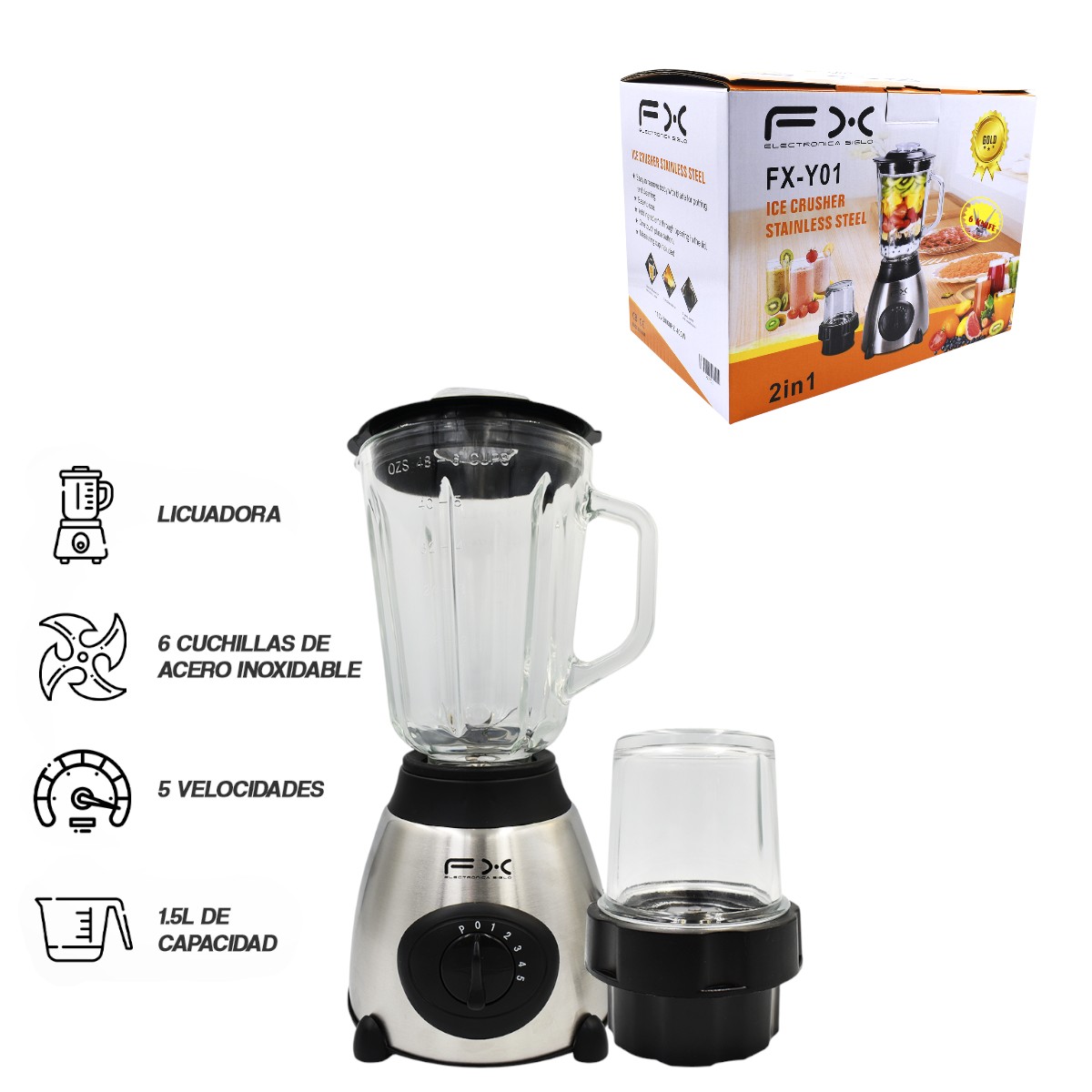 FX-Y01 JUEGO DE LICUADORA 2in1