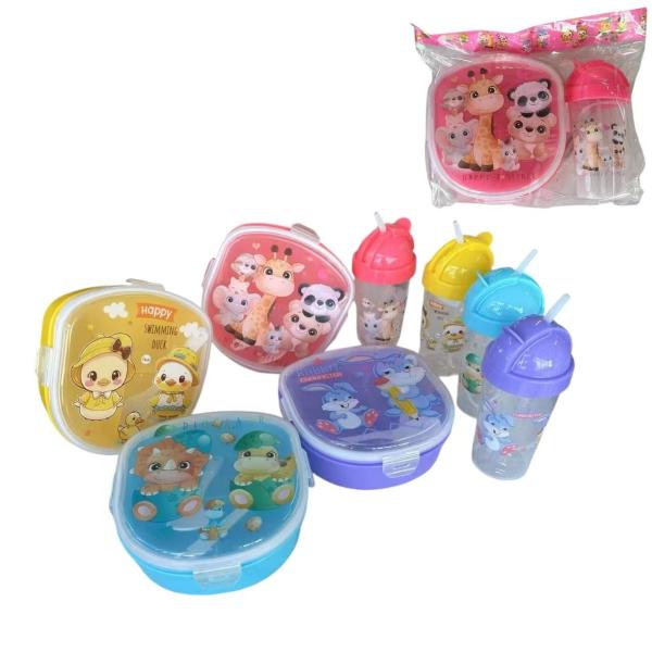 FXY-3977 SET DE CANTINA COMIDA + TERMO  DE AGUA FXY3977
