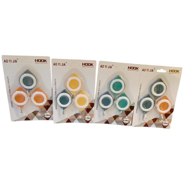 FXY-4024 GANCHOS ADHESIVO 3pcs FXY4024