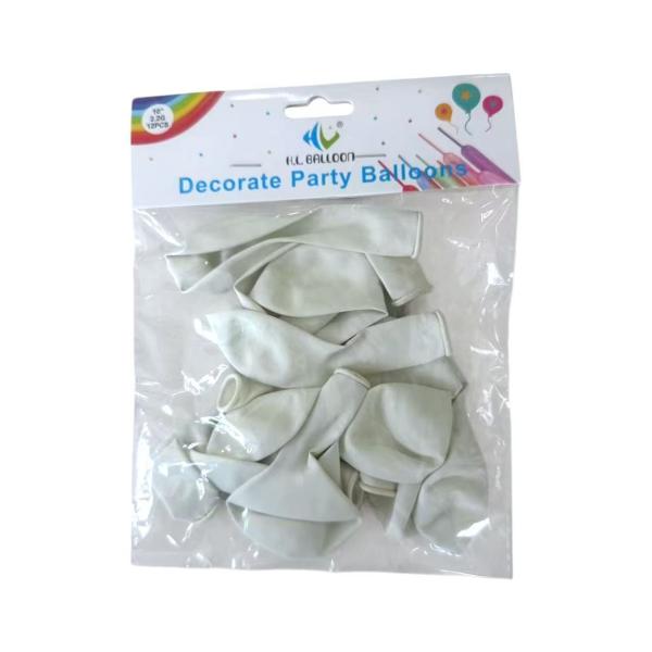FXY-130-B GLOBO BLANCO MATE DE 2,2 G Y 10 PULGADAS FXY130B
