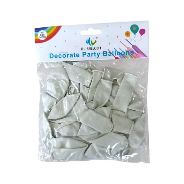 FXY-131-B GLOBO BLANCO MATE DE 2,2 G Y 10 PULGADAS FXY131B