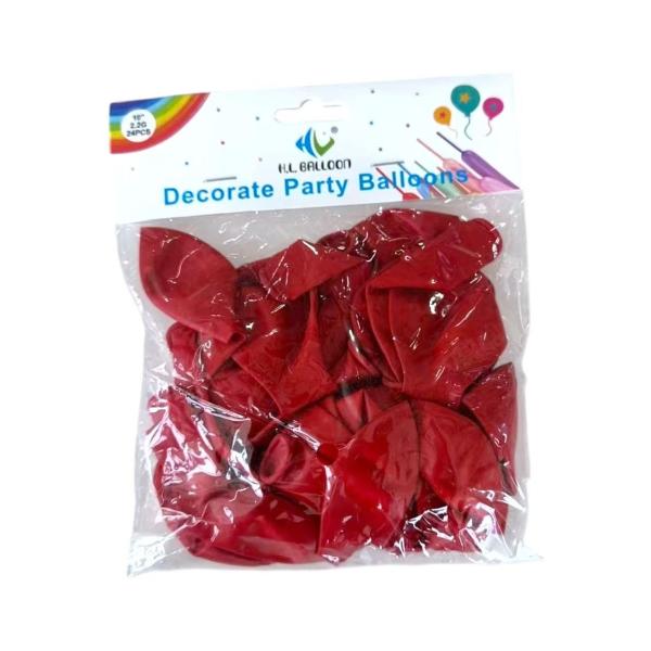 FXY-131-RJ GLOBO ROJO MATE DE 2,2 G Y 10 PULGADAS FXY131RJ