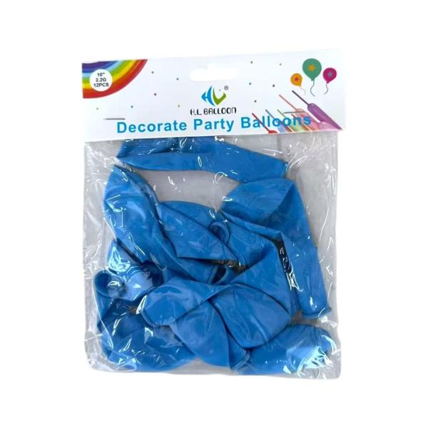 FXY-4646 GLOBO AZUL AGUA MATE DE 2,2 G Y 10 PULGADAS FXY4646