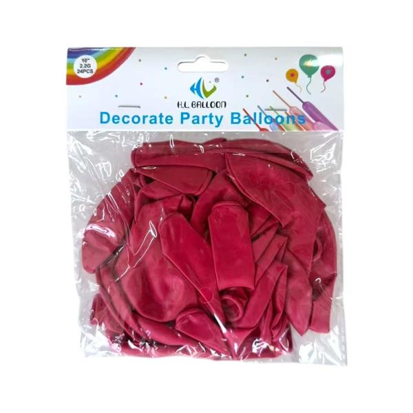 FXY-4654 GLOBO ROJO ROSA MATE DE 2,2 G Y 10 PULGADAS FXY4654