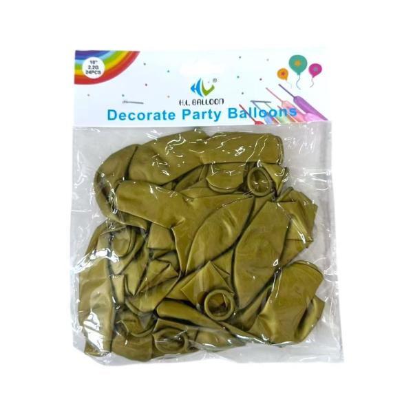 FXY-4655 GLOBO DE 10 PULGADAS Y 2,2 G DE ORO RICO MATE FXY4655