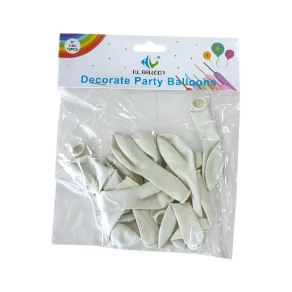 FXY-4658 GLOBO BLANCO MATE DE 5 PULGADAS Y 1 G FXY4658