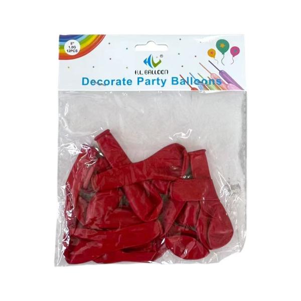 FXY-4665 GLOBO ROJO MATE DE 5 PULGADAS Y 1 G FXY4665