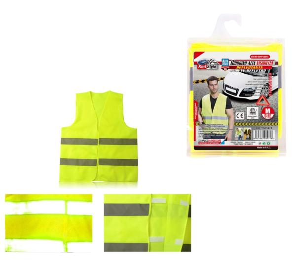 FXY-4546 CHALECO DE SEGURIDAD AMARILLO FLUORESCENTE 69*71CM FXY4546