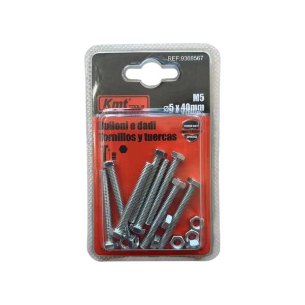 FXY-4567 TORNILLO CON TUERCA 5*40 MM FXY4567