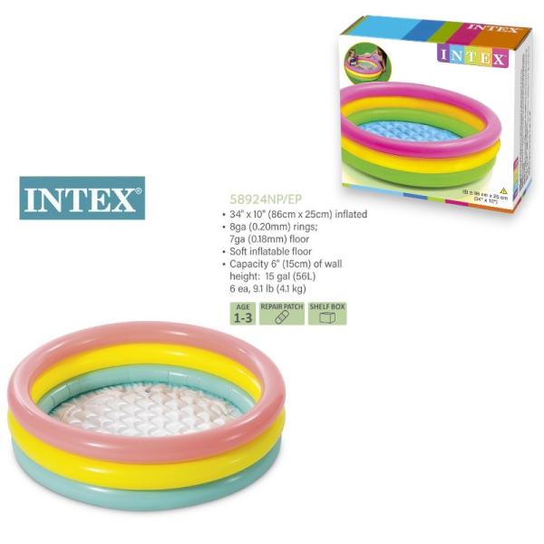 FXY-5307 PISCINA INFLABLE DE TRES ANILLOS 86CMX25CM FXY5307