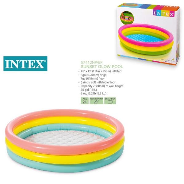FXY-5308 PISCINA INFLABLE DE TRES ANILLOS 114CMX25CM FXY5308