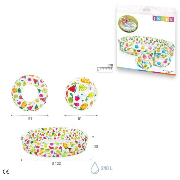 FXY-5314 JUEGO DE PISCINA 132CMX28CM FXY5314