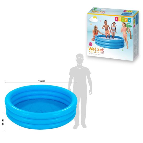 FXY-5317 PISCINA AZUL CRISTAL 168X38CM FXY5317
