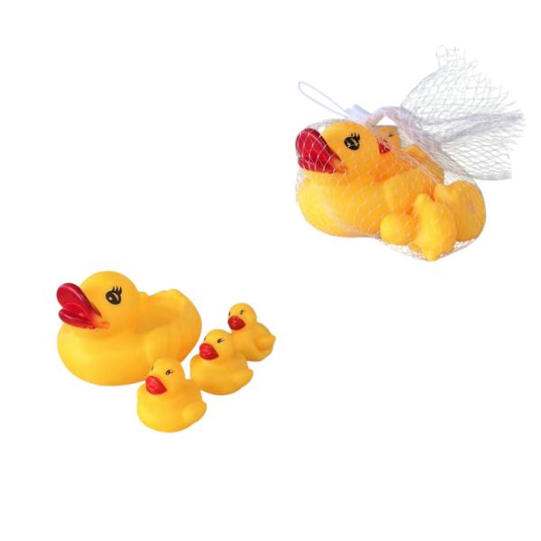 FXY-3708 JUEGO DE PATOS 4pcs GOMA FXY3708