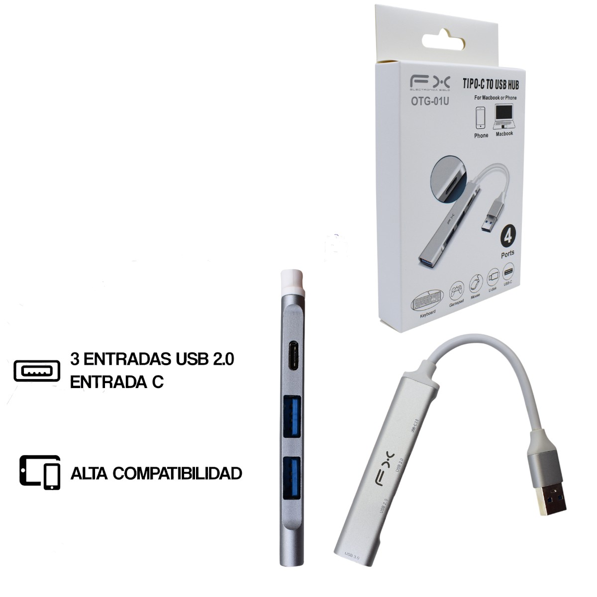 OTG-01U CABLE ADAPTADOR DE ESTACION DE ACOPLAMIENTO USB OTG01U