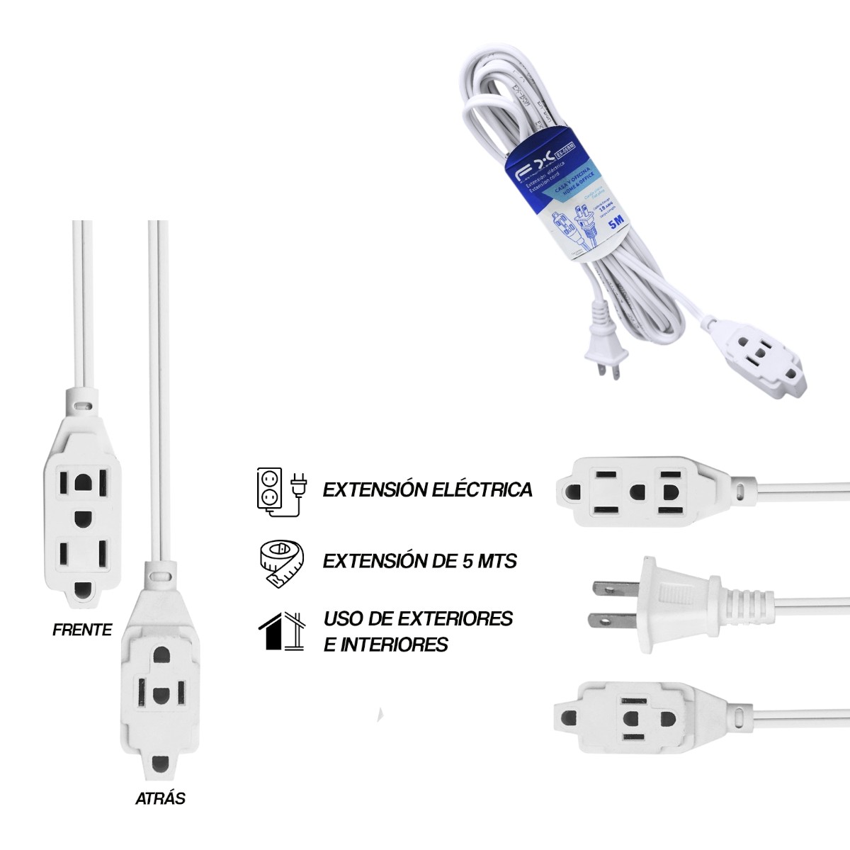 EX-05BM CABLE DE EXTENSION DE 5 M BLANCO EX05BM