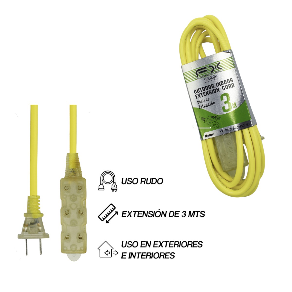 EX-403M REGLETA DE ENCHUFES DE 3 M EX403M