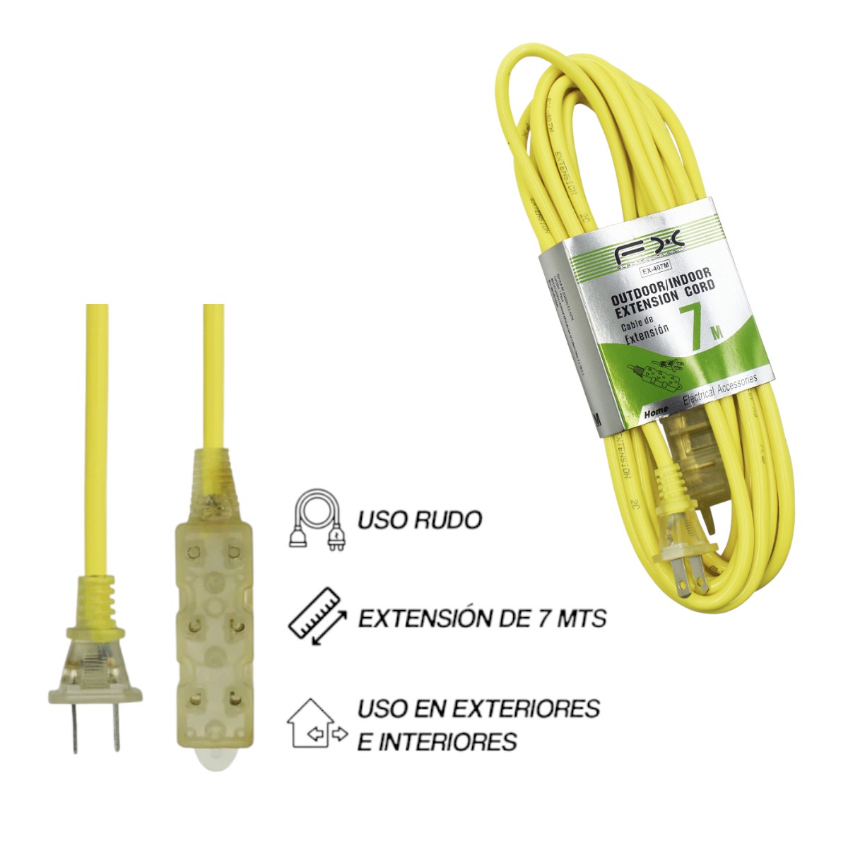 EX-407M REGLETA DE ENCHUFES DE 7 M EX407M