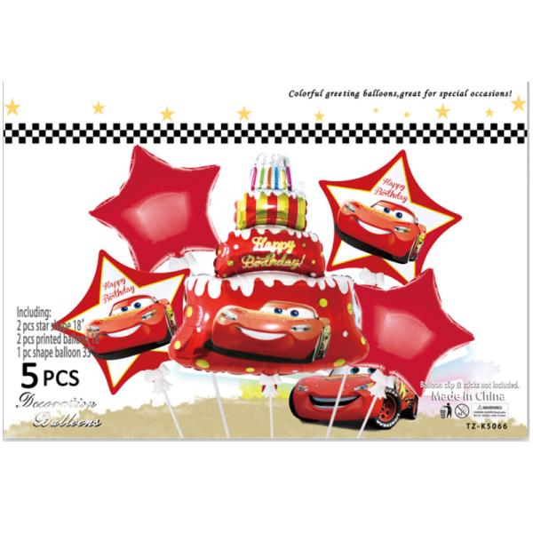 FXY-3350 CARTOON ALUMINUM FILM GLOBO SET 5PCS FXY3350