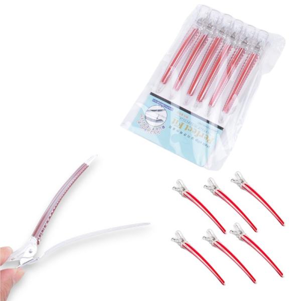 FXY-4624 PINZAS PARA EL CABELLO TRANSPARENTES DE 6 PIEZAS FXY4624