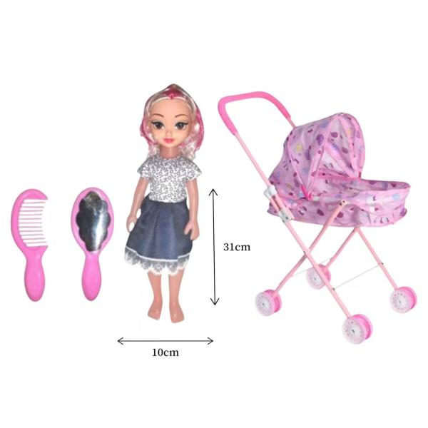 FXY-4750 SET DE MUNECA CON CARRITO FXY4750