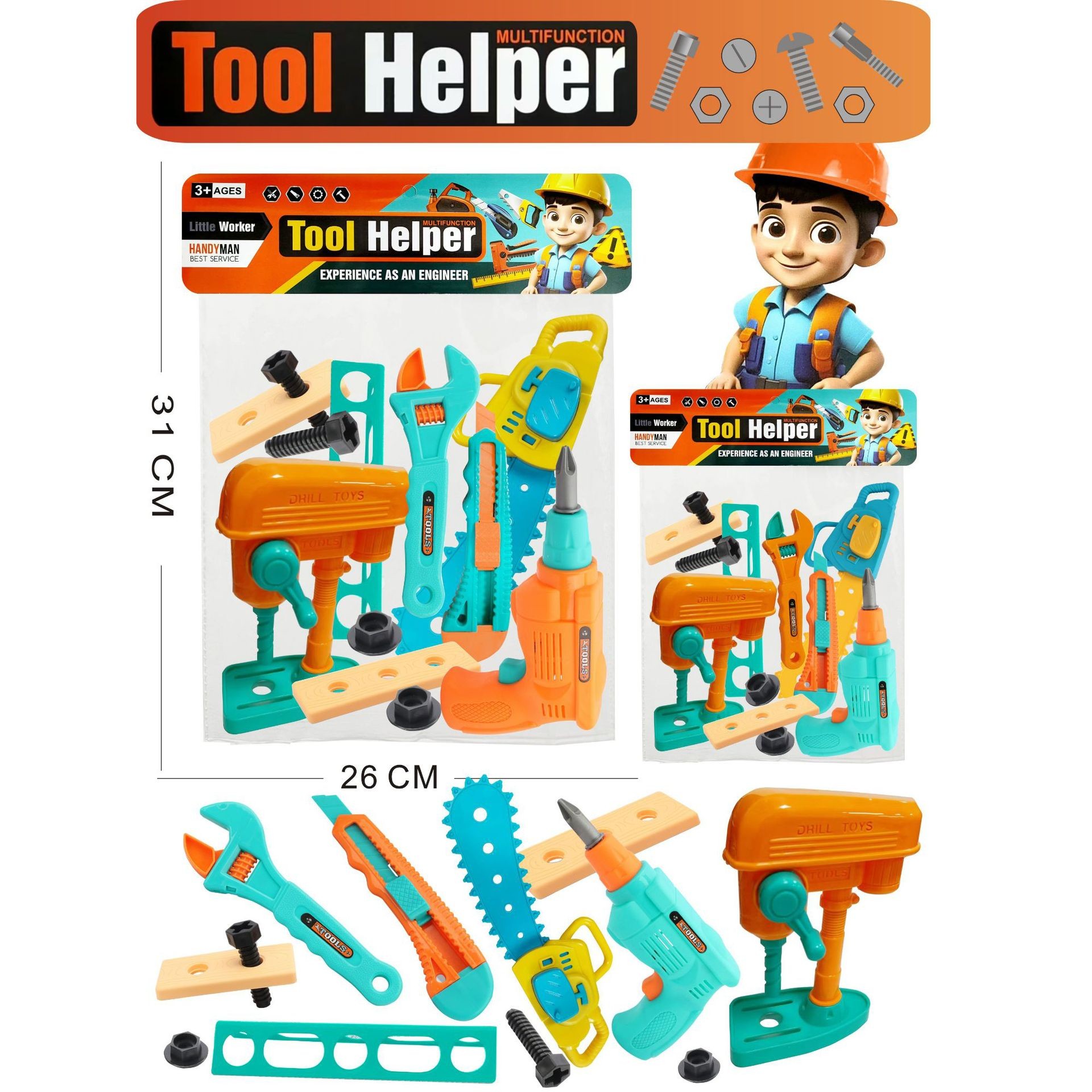 FXY-4853 JUGUETE SET DE TOOLS FERRETERIA FXY4853