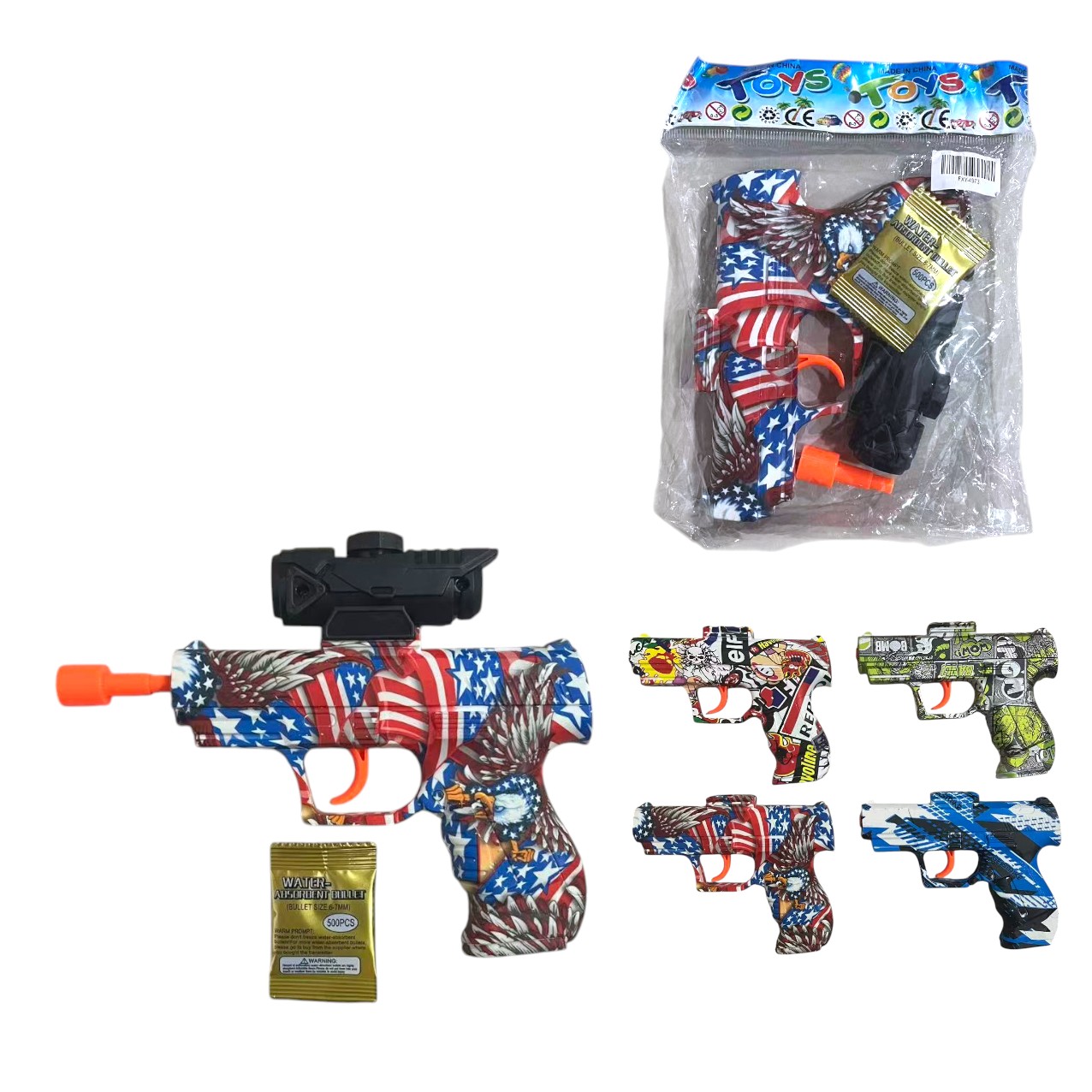 FXY-4973 JUGUETE PISTOLA CON BALA BLANDIDO FXY4973