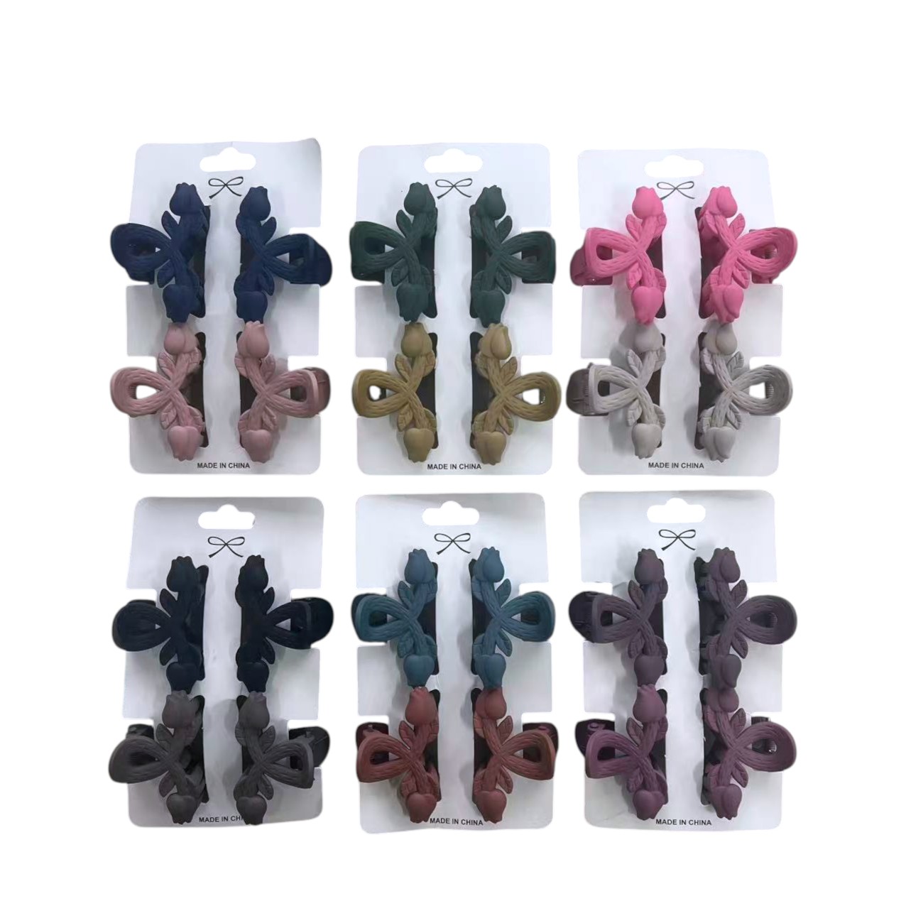 FXY-5524 PINZA DE CABELLO 4pcs FXY5524