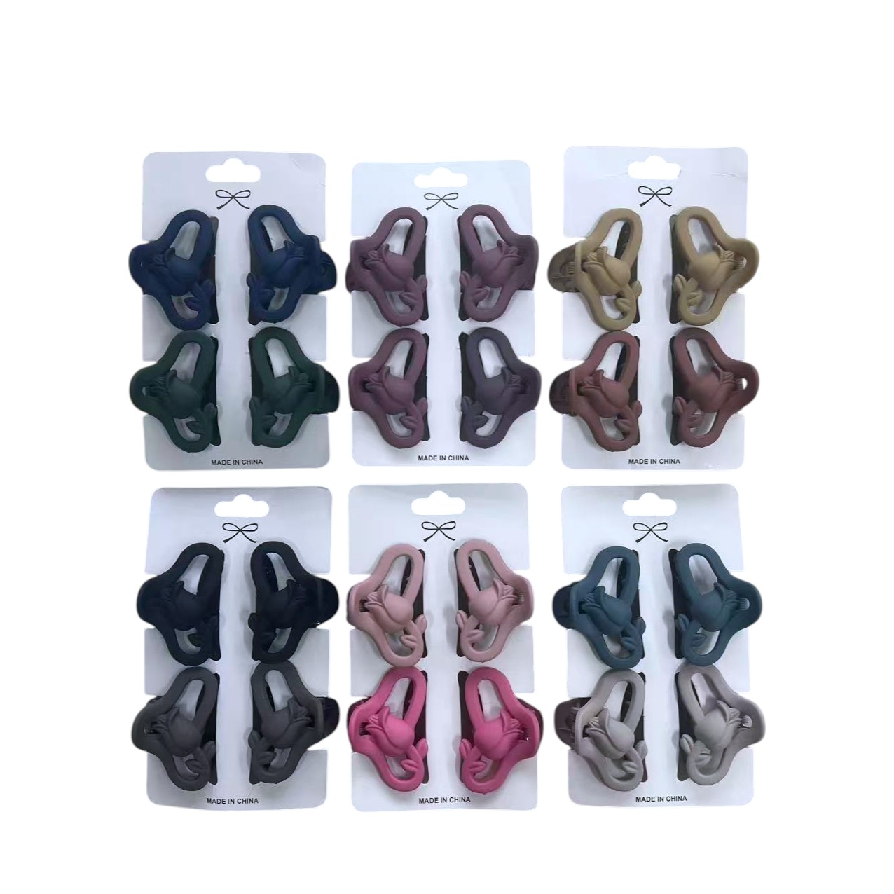 FXY-5527 PINZA DE CABELLO 4pcs FXY5527