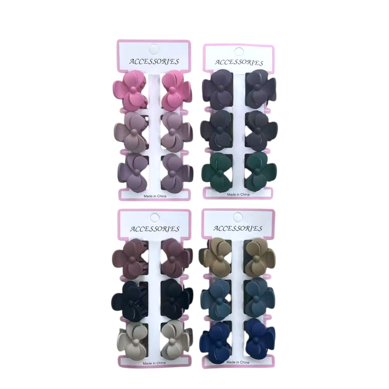 FXY-5536 PINZA DE CABELLO 6pcs FXY5536