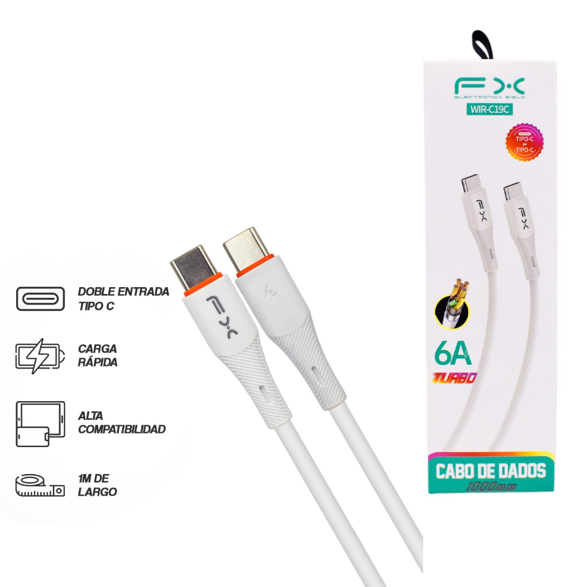 WIR-C19C CABLE DE TIPO-C 1m WIRC19C