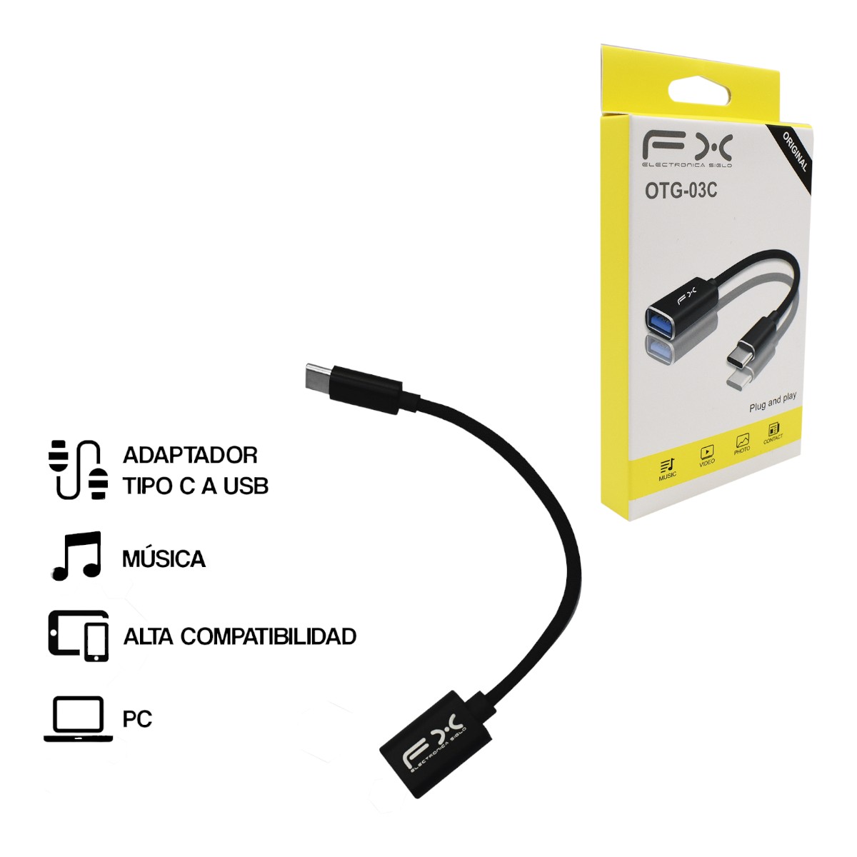 OTG-03C ADAPTADOR Tipc-C TO USB  OTG03C
