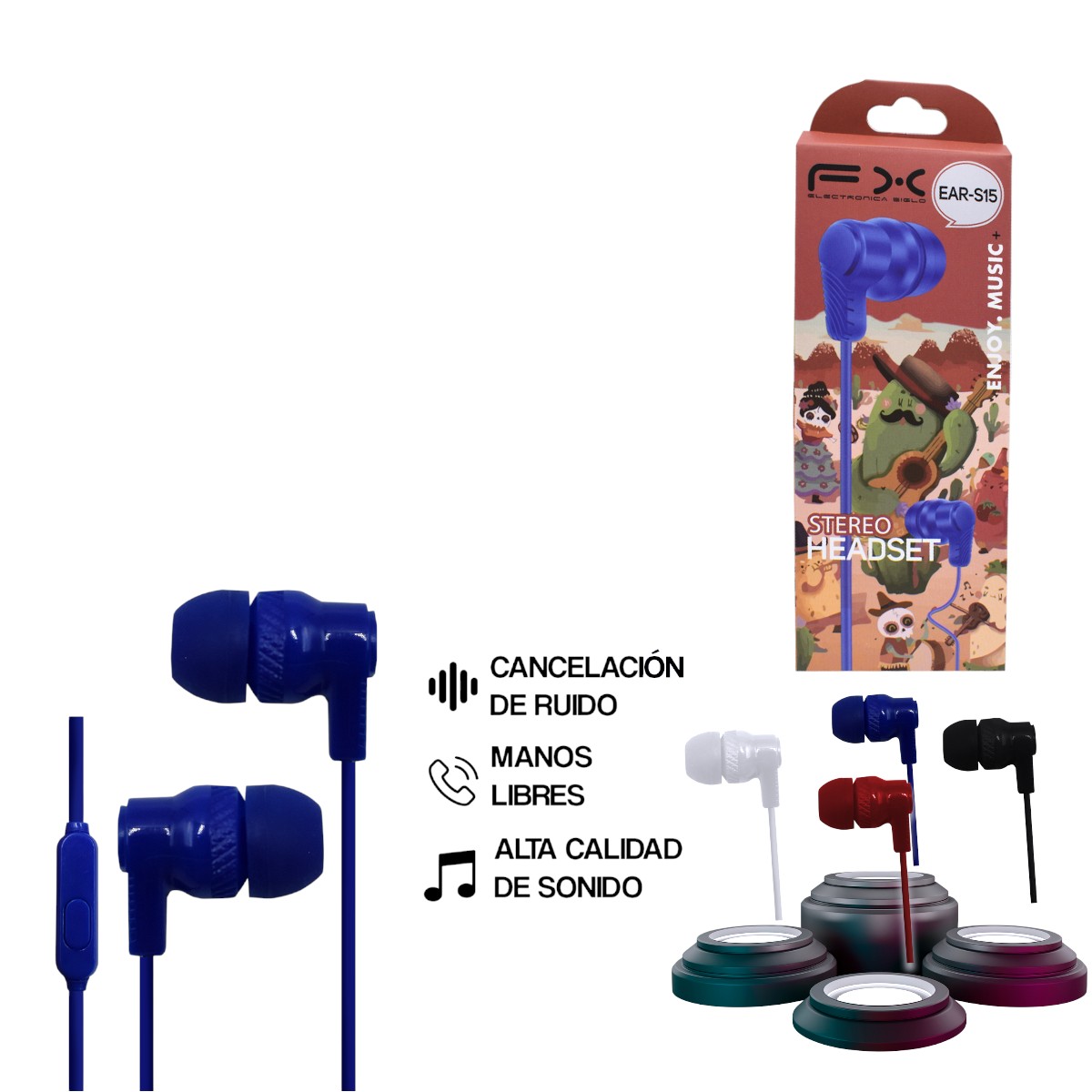 EAR-S15 AUDIFONO ALAMBRICO EARS15