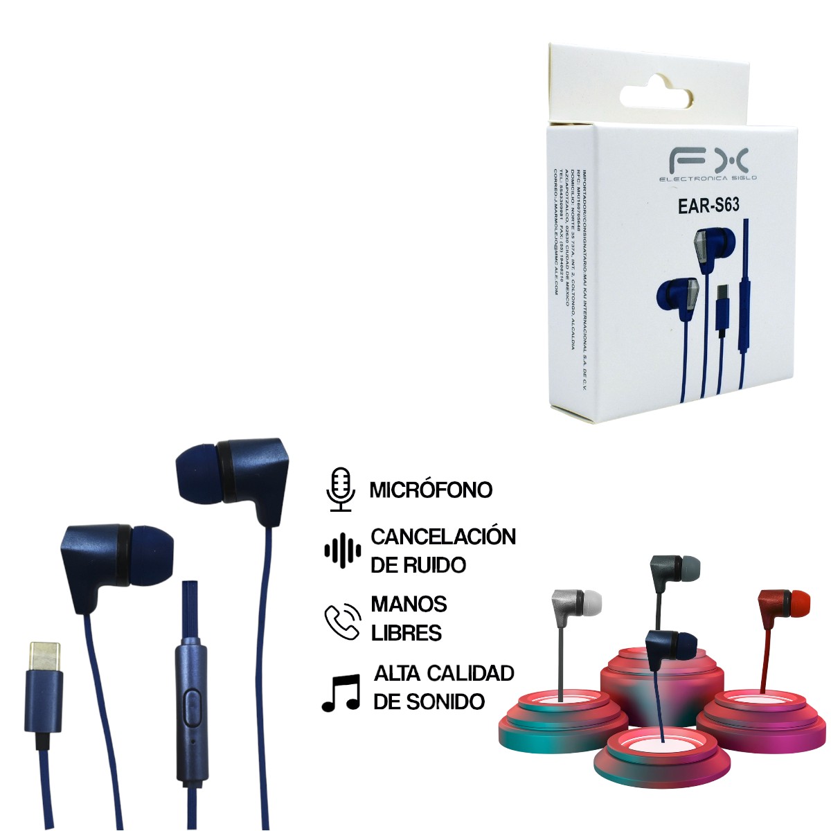 EAR-S63 AUDIFONO ALAMBRICO EARS63