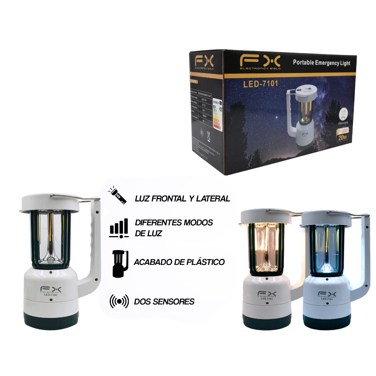 LED-7101 LINTERNA LED 20W LED7101