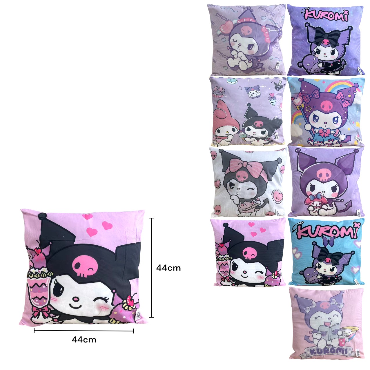 FXY-6060 FORRO DE ALMOHADA KUROMI 44*44cm FXY6060