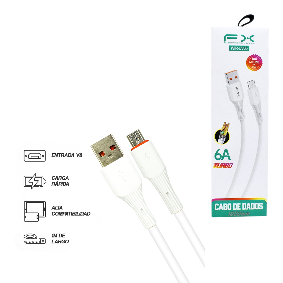 WIR-UV05 CABLE DE V8 1m WIRUV05