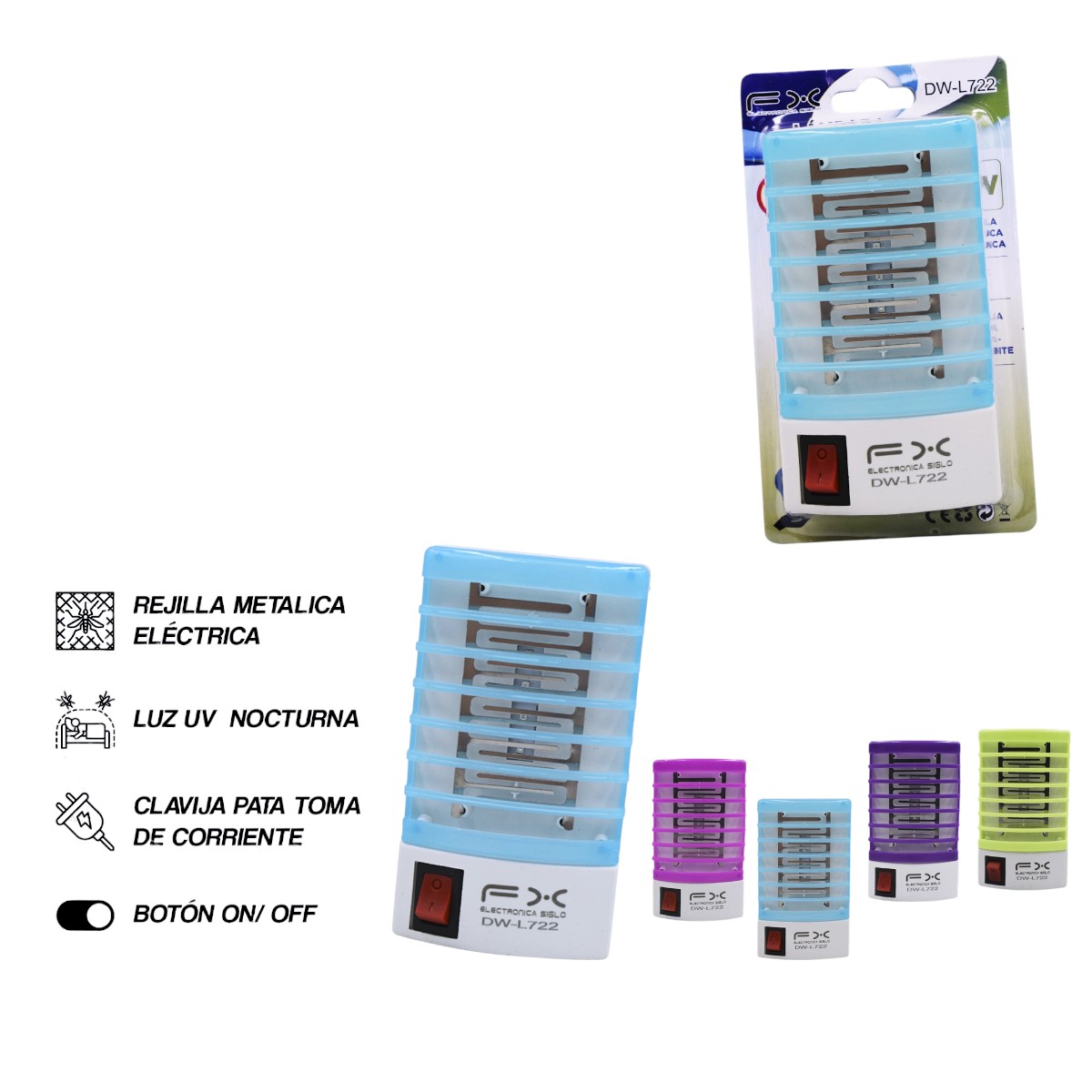 DW-L722 LAMPARA MATA MOSQUITOS DWL722