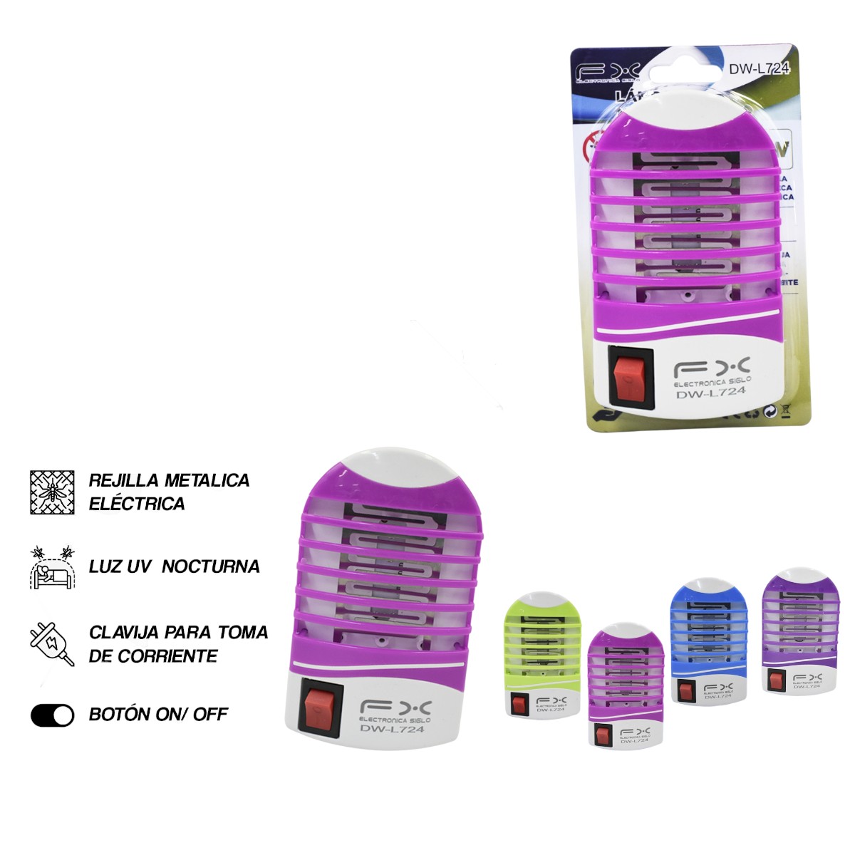 DW-L724 LAMPARA MATA MOSQUITOS DWL724