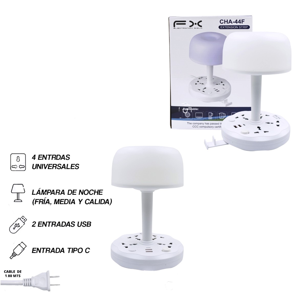 CHA-44F LAMPARA MULTICONTACTO CHA44F