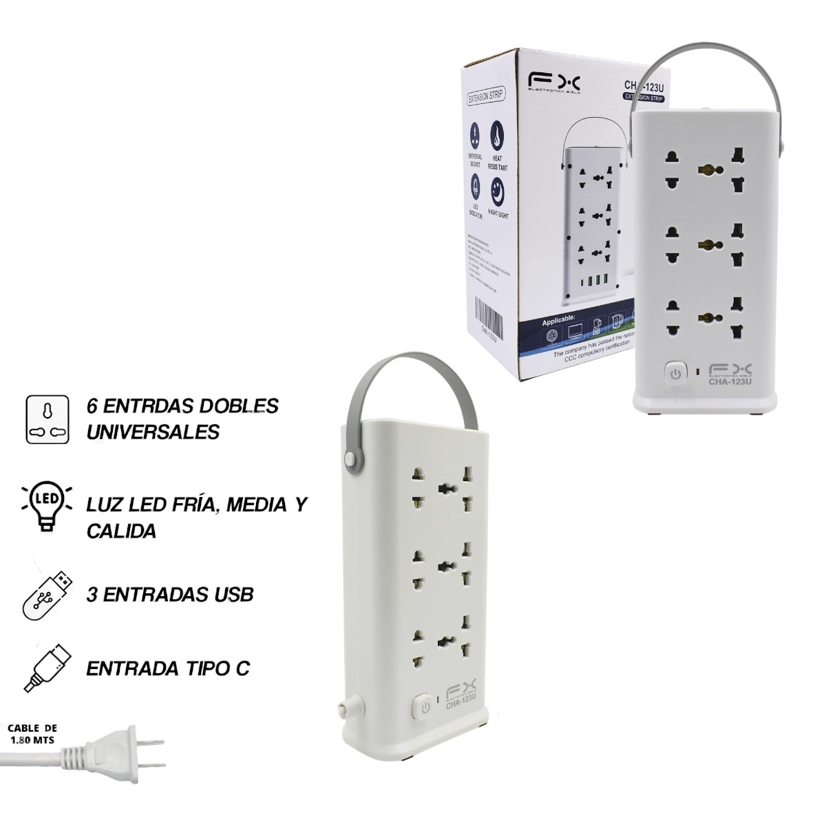 CHA-123U EXTENCION MULTIUSO CHA123U